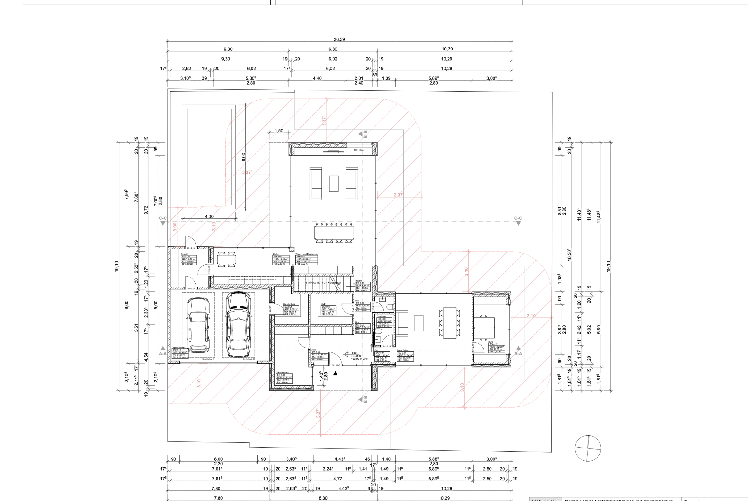 Hochwertige Stadtvilla mit Dachterrasse, Fitnessbereich & Büro - Ansicht