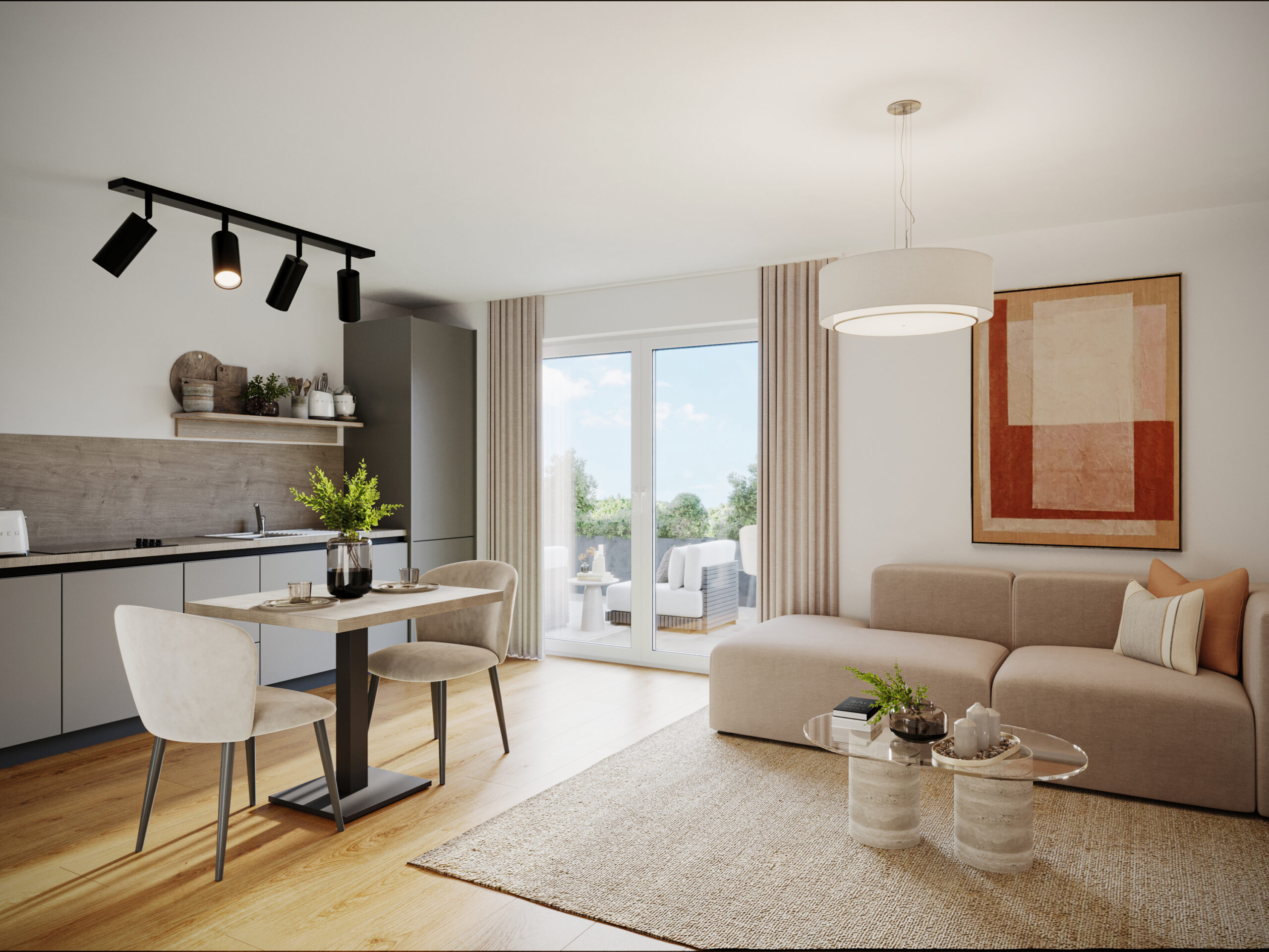 2-Zimmer EG Neubauwohnung WE2 – modern, komfortabel und barrierefrei in Uetze - Ansicht